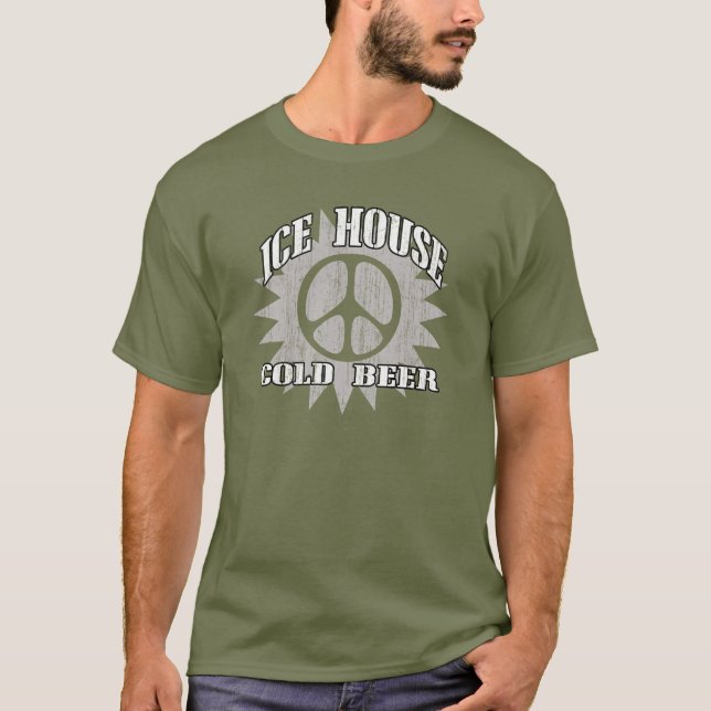 Eis-Haus-kaltes Bier T-Shirt (Vorderseite)