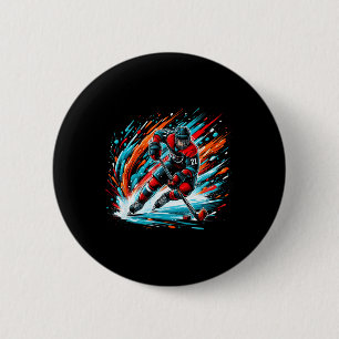 Eis-Hockey-Action mit blendender Geschwindigkeit Button