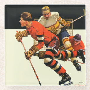 Eis-Hockey-Match Glasuntersetzer