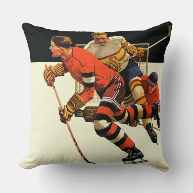 Eis-Hockey-Match Kissen (Vorderseite)