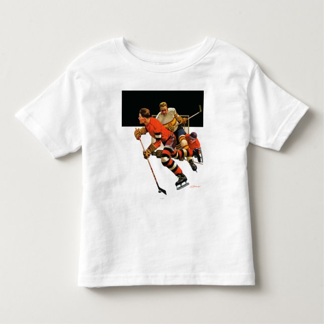 Eis-Hockey-Match Kleinkind T-shirt (Vorderseite)