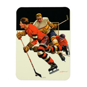 Eis-Hockey-Match Magnet