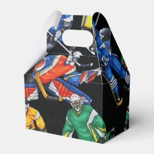 Eis-Hockey-Muster-Bevorzugungs-Kasten Geschenkschachtel