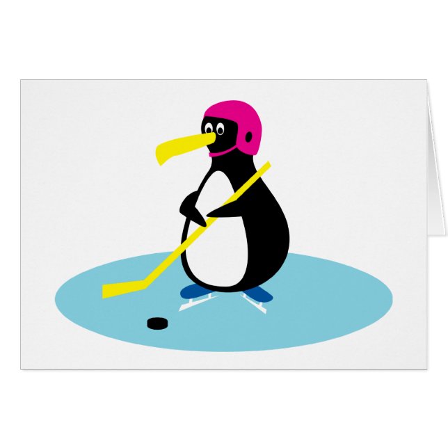 Eis-Hockey-Pinguin (Vorderseite (Horizontal))