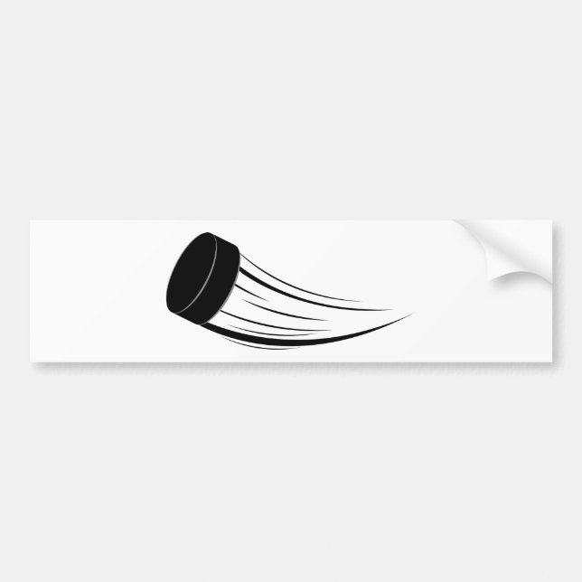 Eis-Hockey-Pucke 2 Autoaufkleber (Vorne)