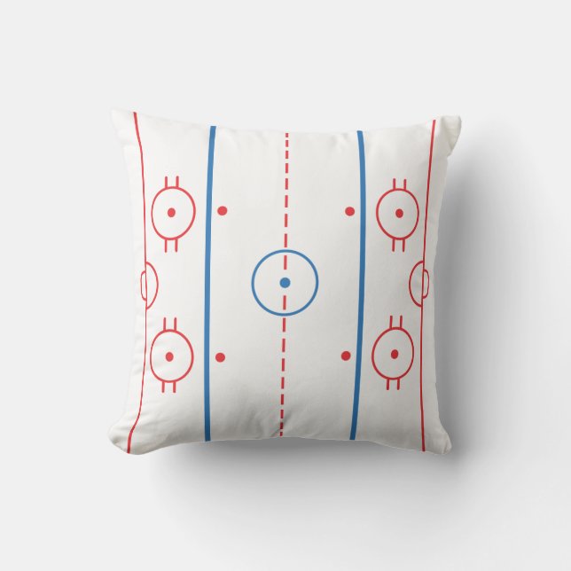 (Eis) Hockey-Rink-Kissen Kissen (Vorderseite)