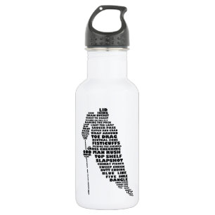 Eis-Hockey-Spieler Edelstahlflasche