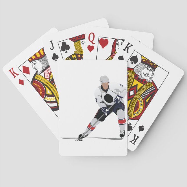 Eis-Hockey-Spieler-Spielkarten Spielkarten (Rückseite)