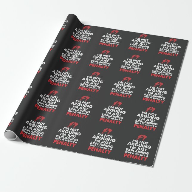 Eis-Hockey-Spieler-Trainer-Strafspaß Geschenkpapier (Ungerollt)