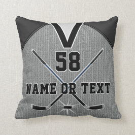 Eis-Hockey-Team-Geschenk-Hockey-Kissen mit IHREM Kissen