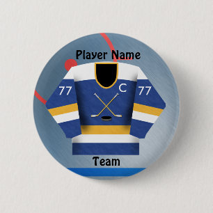 Eis-Hockey-Team-Jersey-Knopf Button