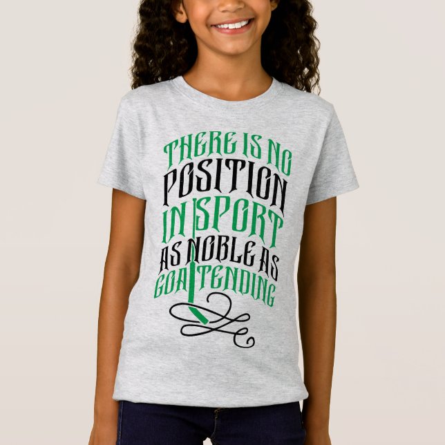 Eis-Hockey-Tormann-Zitat-T-Shirt T-Shirt (Vorderseite)
