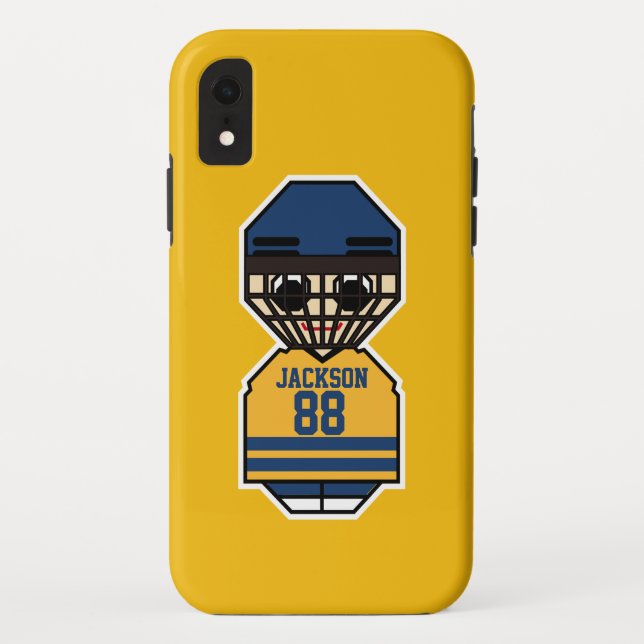Eis-Hockeyspieler Case-Mate iPhone Hülle (Rückseite)