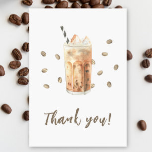 Eis-Kaffee-Braubaby-Baby-Party Danke