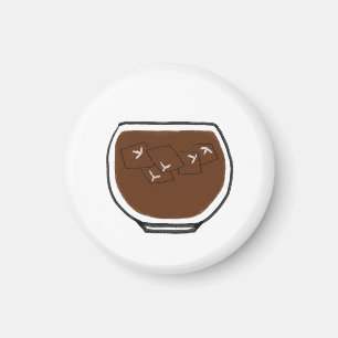 Eis-Kaffee-Minimalist-Geschenk Magnet