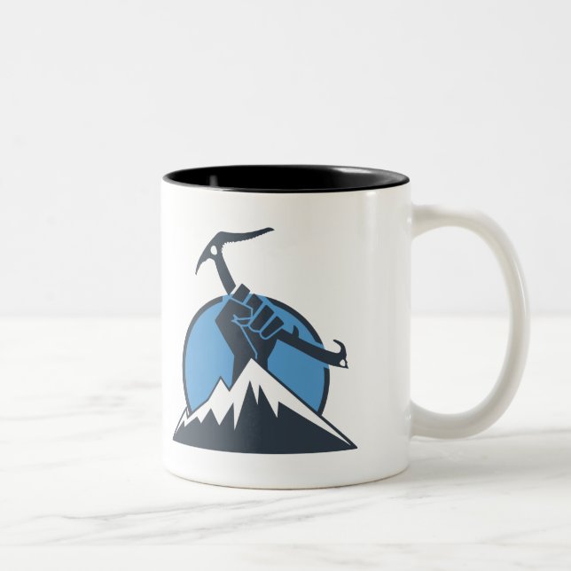 Eis-kletternder Power Zweifarbige Tasse (Rechts)