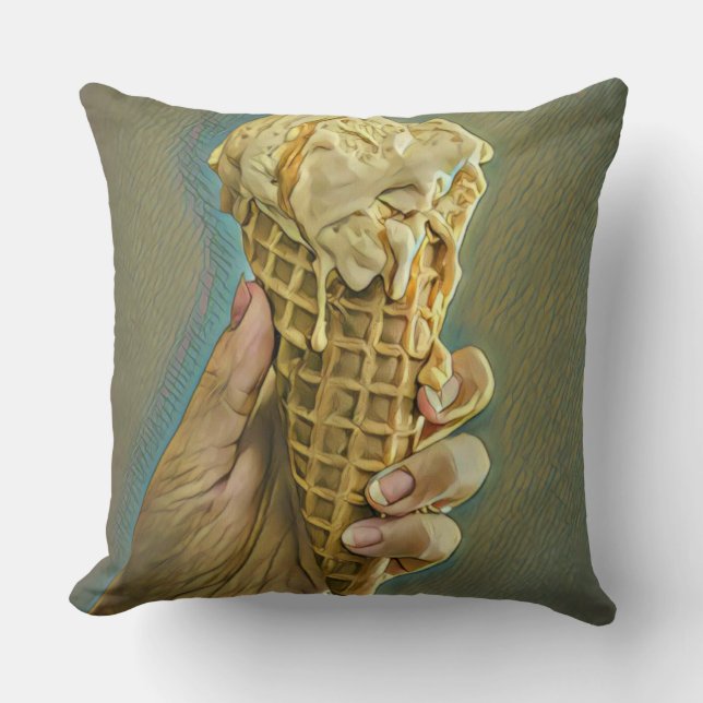 Eis-Lieblingsgeschenk Kissen (Vorderseite)