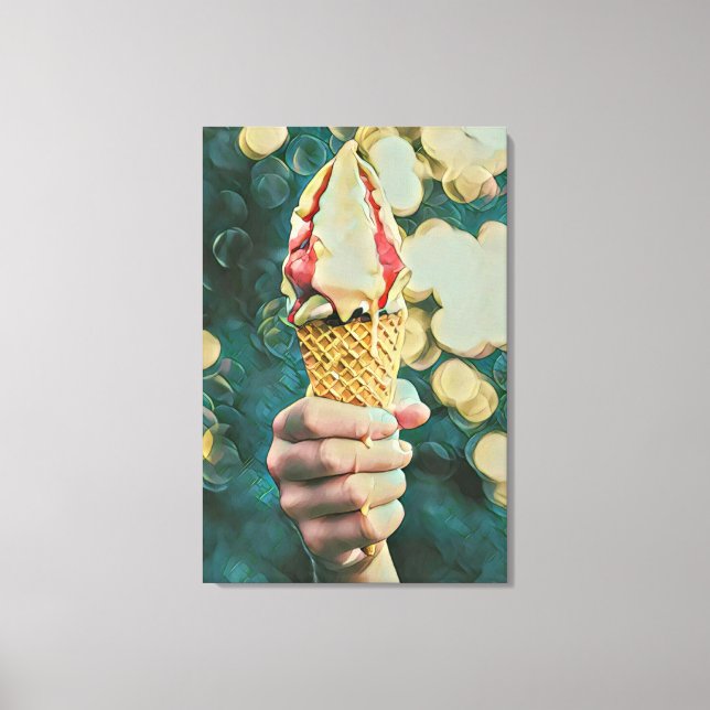 Eis-Lieblingsgeschenk Leinwanddruck (Vorderseite)