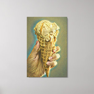 Eis-Lieblingsgeschenk Leinwanddruck