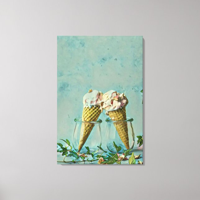 Eis-Lieblingsgeschenk Leinwanddruck (Vorderseite)