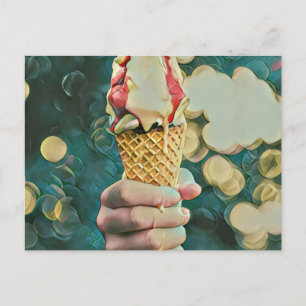 Eis-Lieblingsgeschenk Postkarte