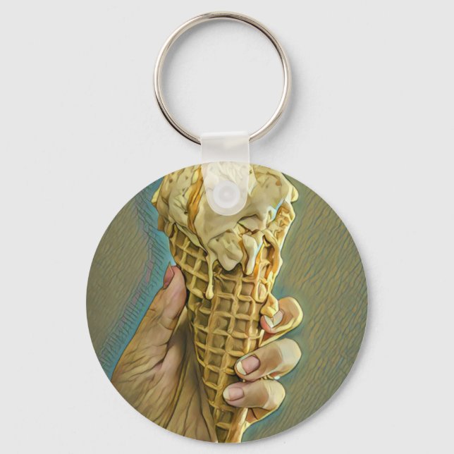 Eis-Lieblingsgeschenk Schlüsselanhänger (Vorderseite)