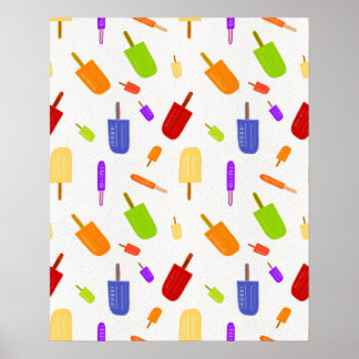 Eis-Pop und Sprinklen-Plakat Poster