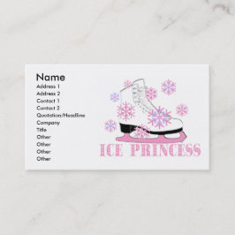 Eis-Prinzessin Pink Visitenkarte