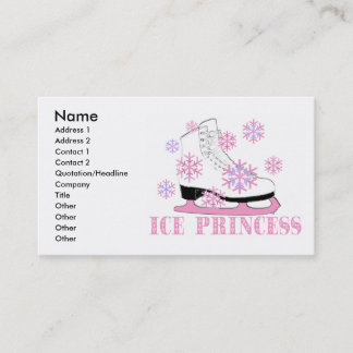 Eis-Prinzessin Pink Visitenkarte