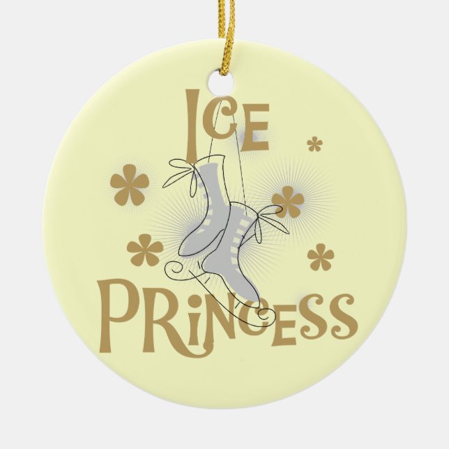 Eis-Prinzessin T-shirts und Geschenke Keramikornament (Vorne)