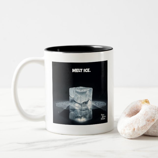 EIS SCHMELZEN. Kaffeetasse (Mit Donut)