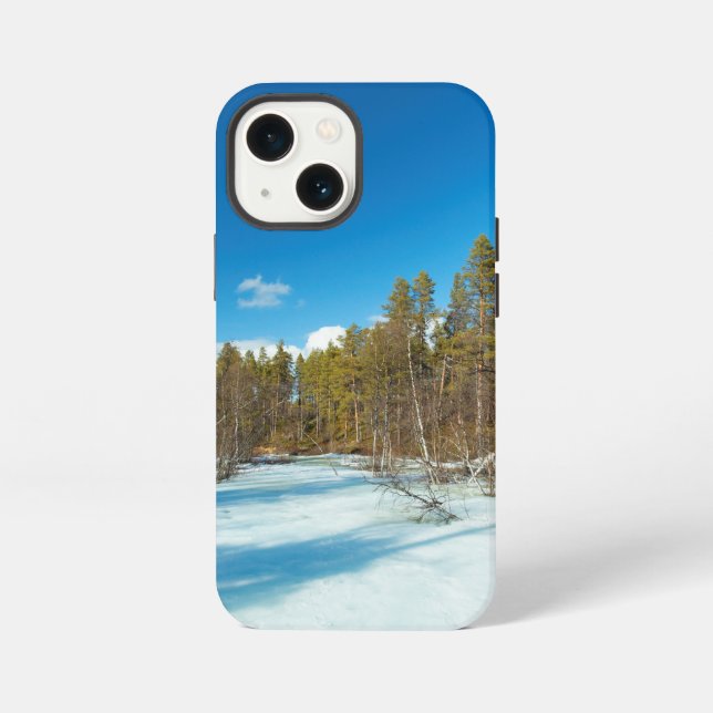 Eis & Schnee | Winterlandschaft iPhone 13 Mini Hülle (Rückseite)