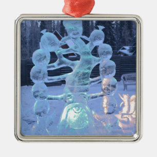 Eis Silbernes Ornament