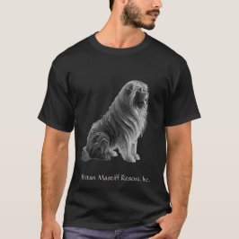 Eis sitzend tibetischer Mastiff Black T - Shirt