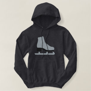 Eis-Skate Bestickter Hoodie