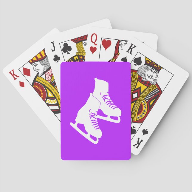 Eis Skate Lila Karten spielen Spielkarten (Rückseite)