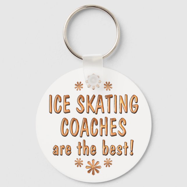 Eis Skaten Coaches sind die besten Schlüsselanhänger (Vorderseite)