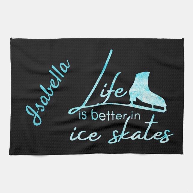 Eis Skaten Handtuch Blau Skate Lebensdauer besser (Horizontal)