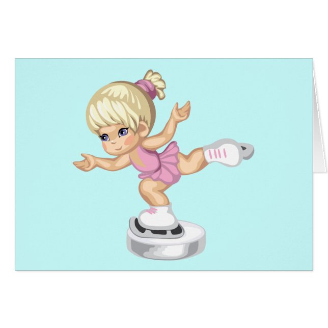 Eis-Skaten-Mädchen (Vorderseite (Horizontal))