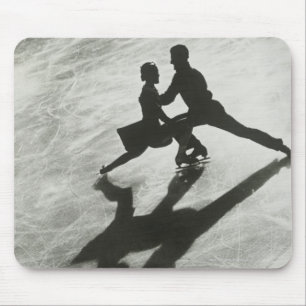 Eis-Skaten-Paare Mousepad