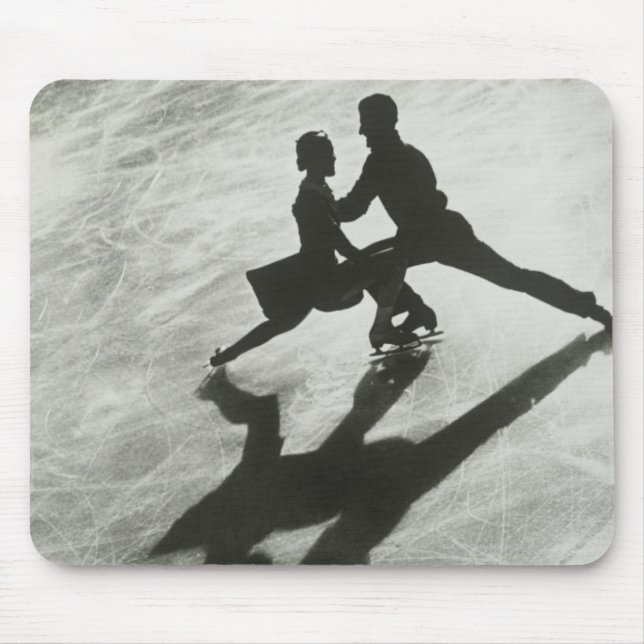 Eis-Skaten-Paare Mousepad (Vorne)