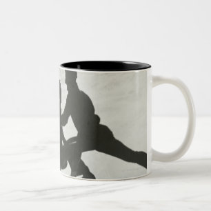 Eis-Skaten-Paare Zweifarbige Tasse