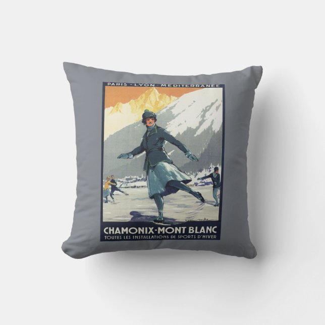 Eis-Skaten - PLM olympisches Promo-Plakat Kissen (Vorderseite)