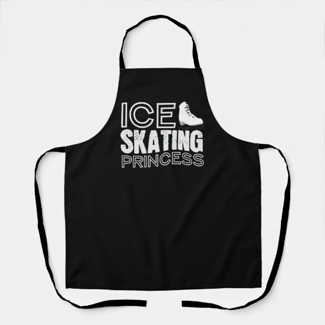 Eis Skaten Princess Girl Hockey Girls Schürze (Vorderseite)