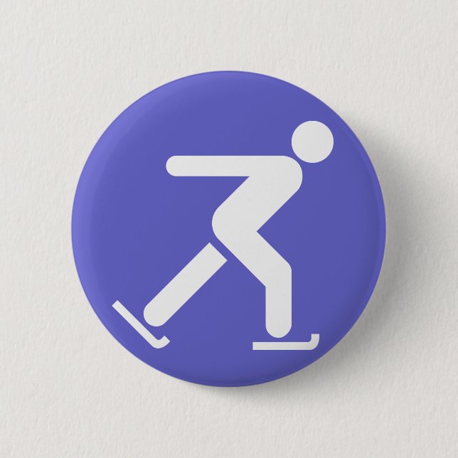 Eis-Skaten-Symbol-Knopf Button (Vorderseite)