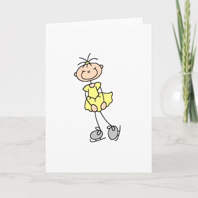 Eis-Skater in der gelben Karte (Vorderseite)
