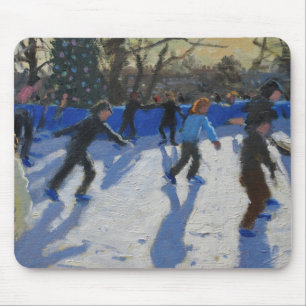 Eis-Skater Weihnachten Fayre angemessener Hyde Mousepad