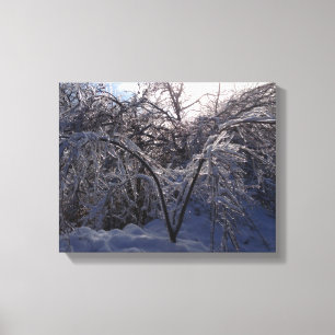 Eis-Sturm-Foto-Leinwand-Kunst-Druck Michigan Leinwanddruck