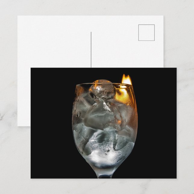 Eis und Feuer Postkarte (Vorne/Hinten)