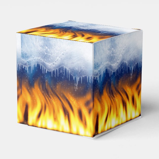 Eis und Flamme Geschenkschachtel (Rückseite)